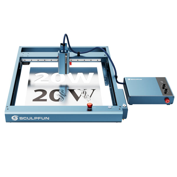 【Preordine】SCULPFUN A9 Ultra Dual Macchina per Incisione e Taglio Laser a Fibra da 20W + Diodo da 40W