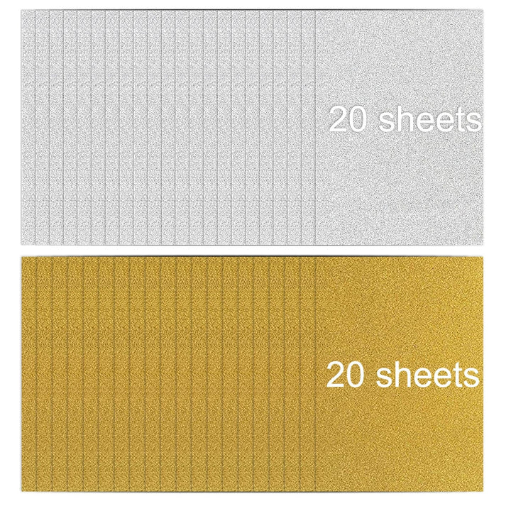 40 Packs A4 Craft Self Adhesive Paper Tape Back Adhesive